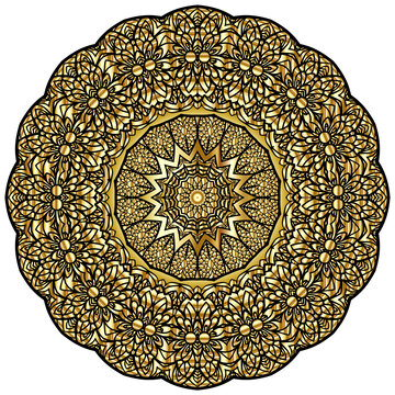 金色花紋圖