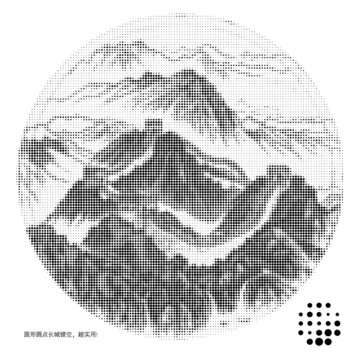 圓形圓點(diǎn)山水長(zhǎng)城激光鏤空鋁板