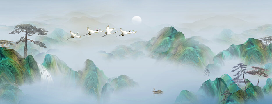 青綠山水圖