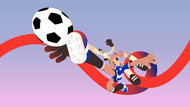 足球運動插畫