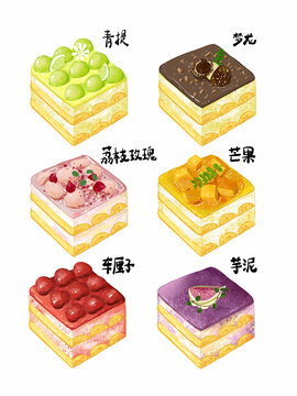原創(chuàng)提拉米蘇插畫套圖