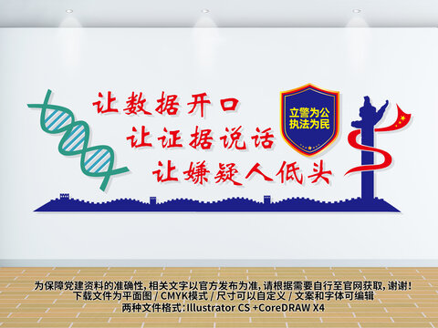 公安數(shù)據(jù)檢測文化墻