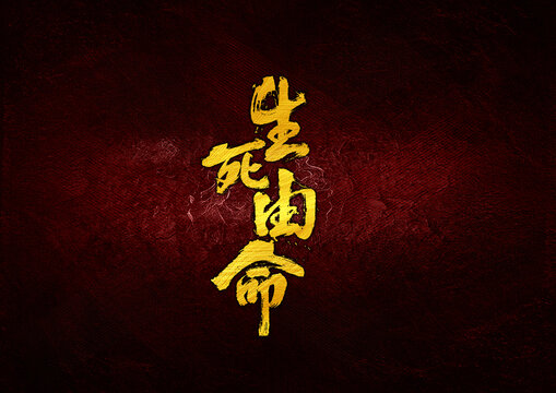 生死由命字體設(shè)計