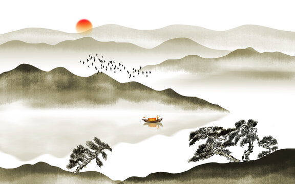 古風山水畫