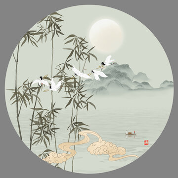 國畫竹子