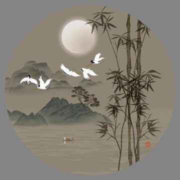 國畫竹子