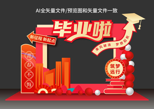 畢業(yè)典禮拍照框