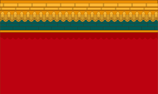 紅墻插畫