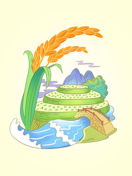 大米插畫(huà)