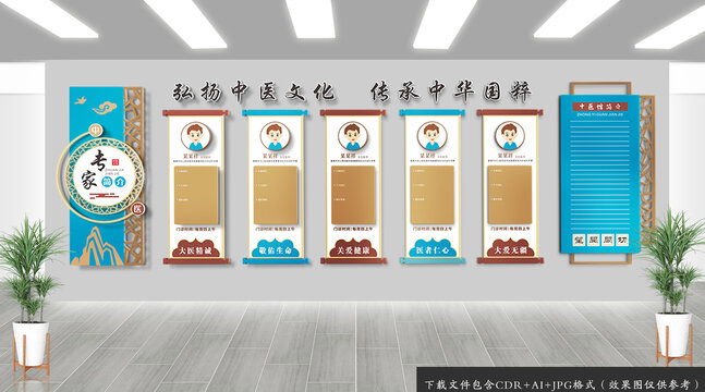 中醫(yī)專家簡介文化墻