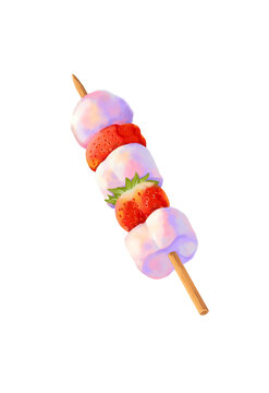 草莓棉花糖葫蘆