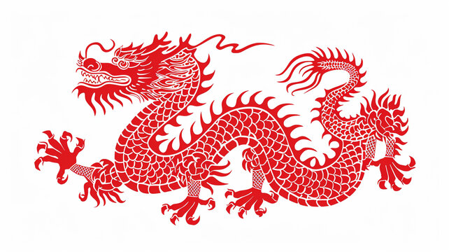 中國剪紙龍