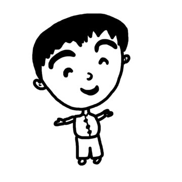 手繪卡通男孩