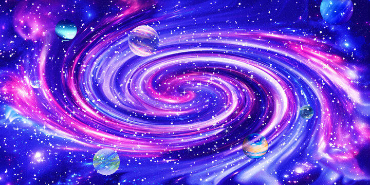星空宇宙太空旋渦星球