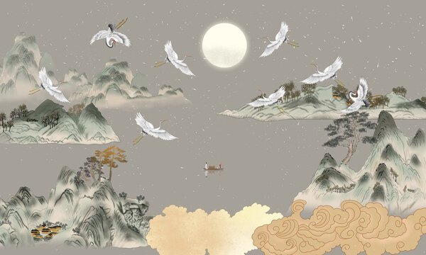 青綠山水畫