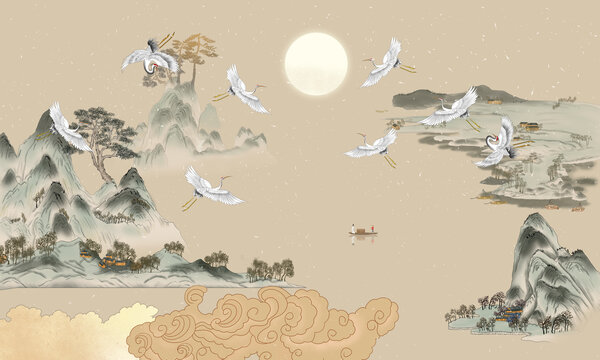 青綠山水畫