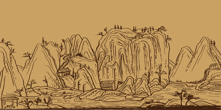 武夷山插畫