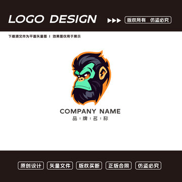 卡通猩猩logo標志