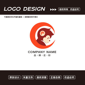 猴子logo標志