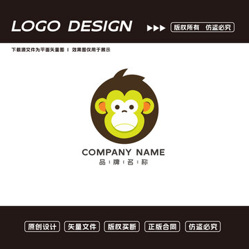猴子logo標(biāo)志