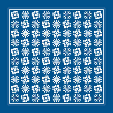 藍(lán)印花布桌布臺布圍巾披肩