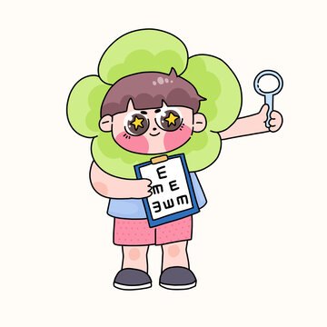 測視力插畫