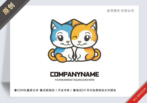 原創(chuàng)貓設(shè)計logo