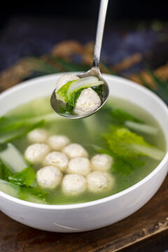 白菜圓子湯