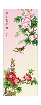 雙雀富貴圖