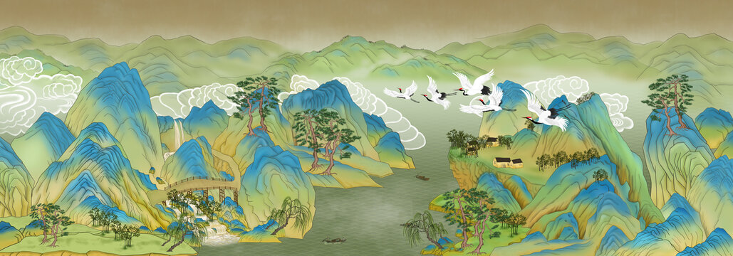 國潮山水
