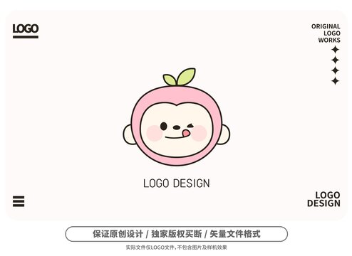 原創(chuàng)卡通桃小猴logo