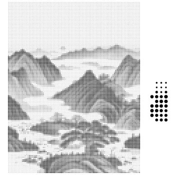 中式山水鏤空點(diǎn)狀圖