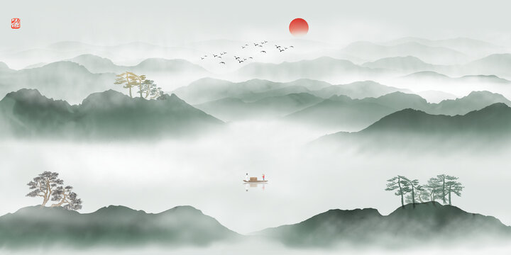 水墨山水