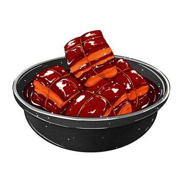 中國(guó)傳統(tǒng)美食浙江菜東坡肉