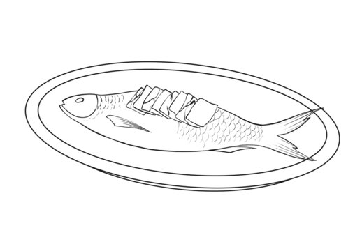 中國(guó)傳統(tǒng)美食浙江菜富春江鰣魚