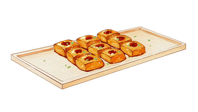 中國(guó)傳統(tǒng)美食徽菜徽州毛豆腐