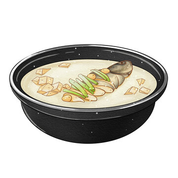 中國(guó)傳統(tǒng)美食徽菜奶汁肥王魚