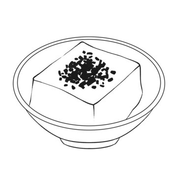 中國(guó)傳統(tǒng)美食徽菜八公山豆腐