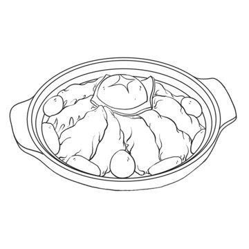中國(guó)傳統(tǒng)美食徽菜胡氏一品鍋
