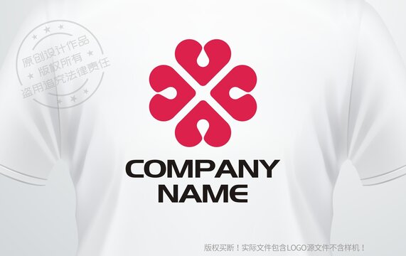 心形logo團(tuán)隊(duì)愛心標(biāo)志