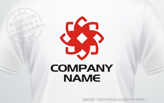 蓮花logo古錢幣標(biāo)志金融