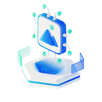 3D圖標(biāo)AI圖形智能