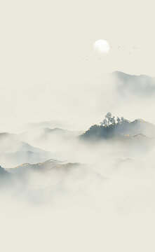 禪意水墨山水