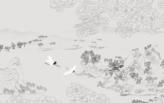新中式裝飾畫