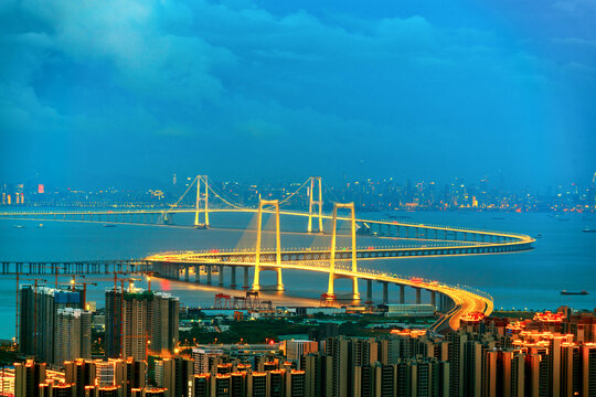 深中大橋夜景