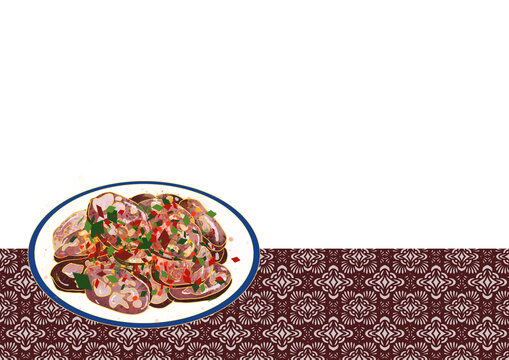 湖南特色美食小吃血豆腐