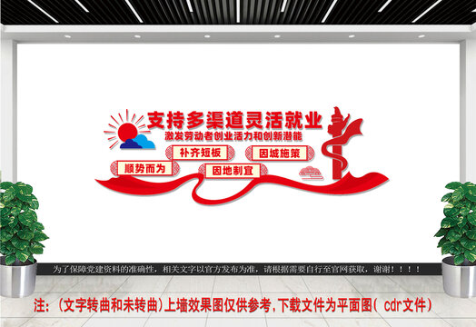 靈活就業(yè)文化墻
