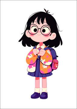 呆萌女孩
