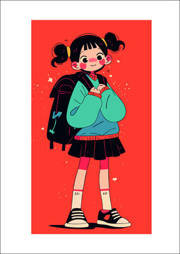卡通女孩