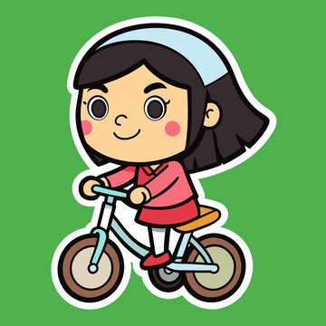騎車(chē)女孩
